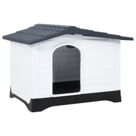 Dog House Gray 35.6"x26.8"x26" Polypropylene