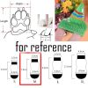 4 Pcs White Shoes Pattern Cute Puppy Cat Socks Knitted Pet Socks Dog Paw Protection for Puppy Indoor Wear