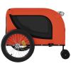 Pet Bike Trailer Orange and Black Oxford Fabric and Iron