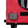 Pet Bike Trailer Red and Black Oxford Fabric and Iron